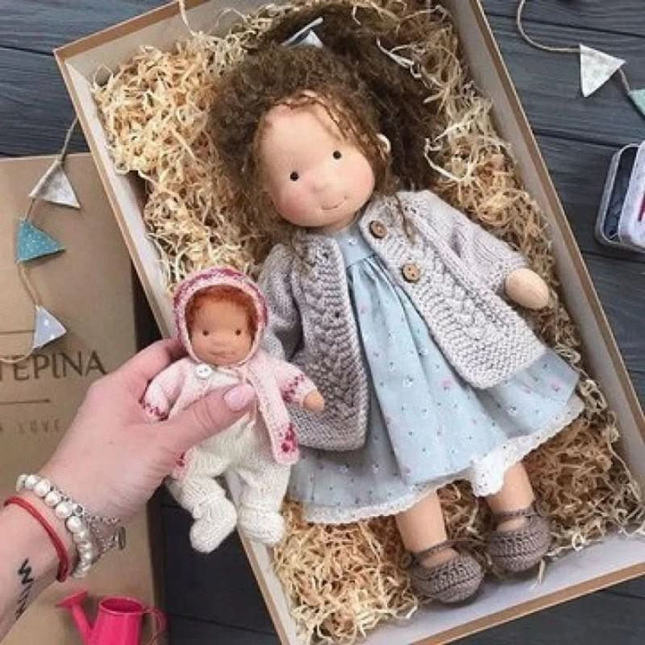 Handmade Waldorf-Style Doll With Soft Cotton Body And Timeless Design For Kids - Image 22