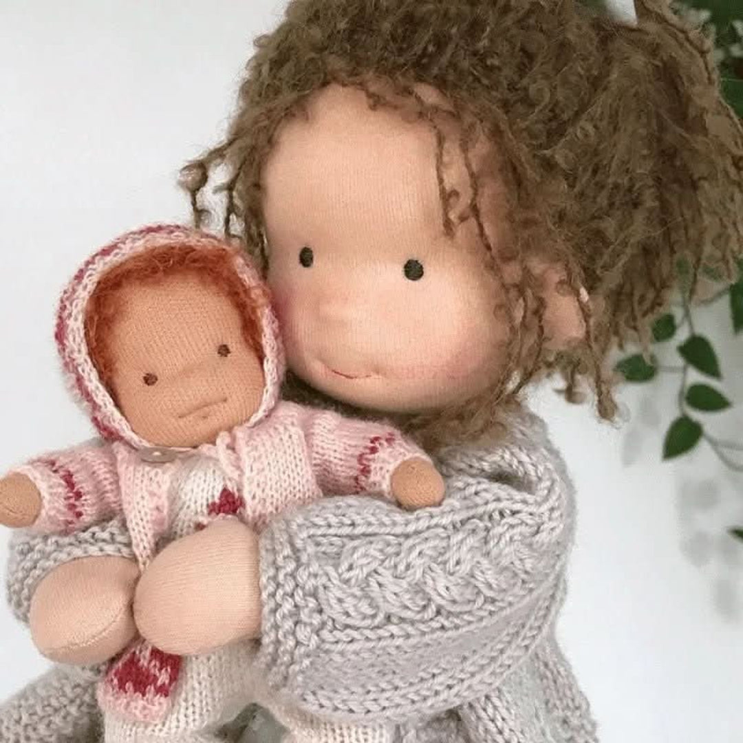 Handmade Waldorf-Style Doll With Soft Cotton Body And Timeless Design For Kids - Image 7
