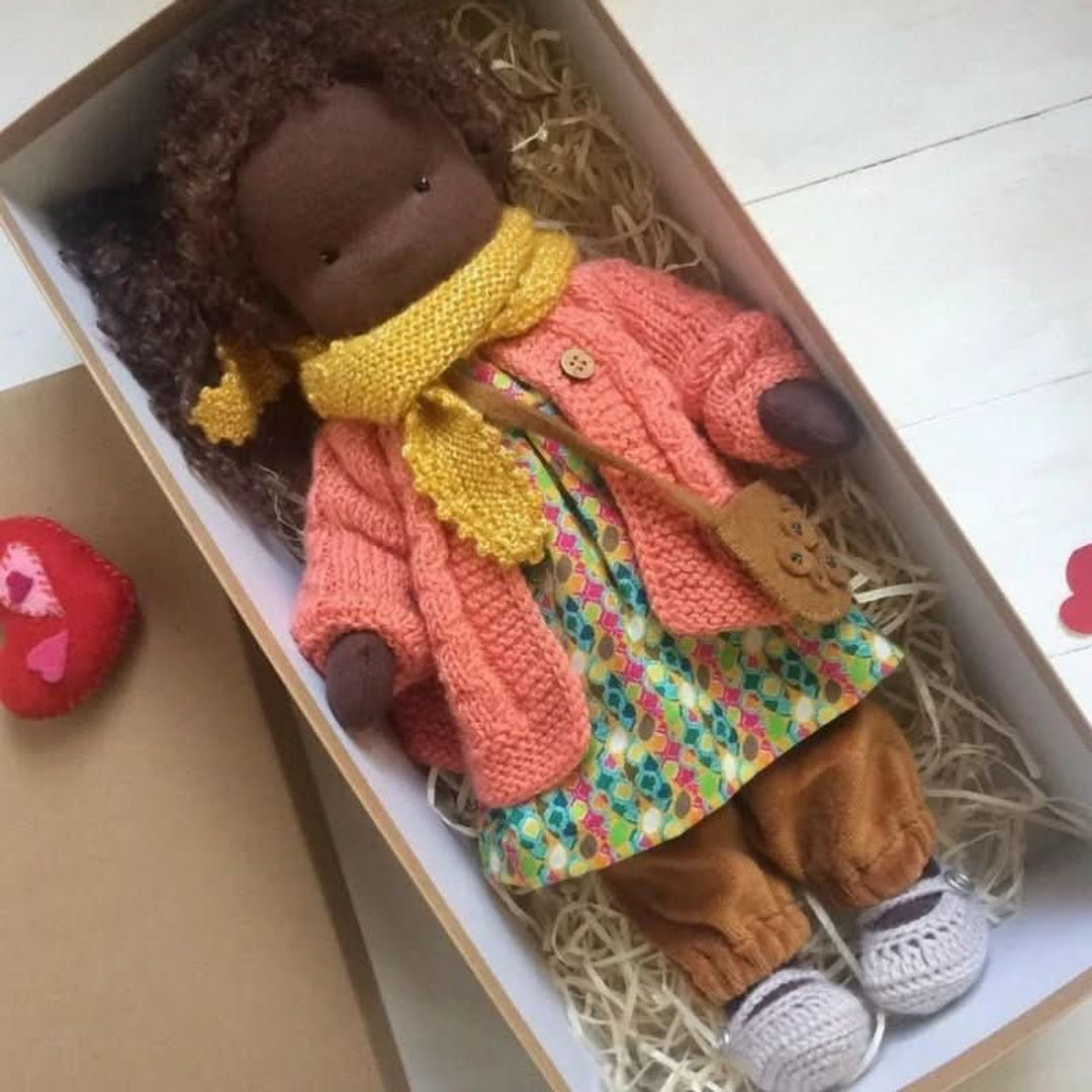 Handmade Waldorf-Style Doll With Soft Cotton Body And Timeless Design For Kids - Image 35