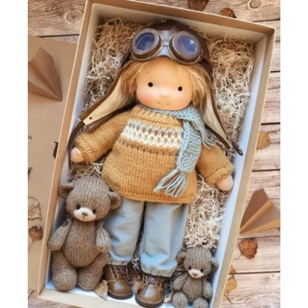 Handmade Waldorf-Style Doll With Soft Cotton Body And Timeless Design For Kids - Image 37