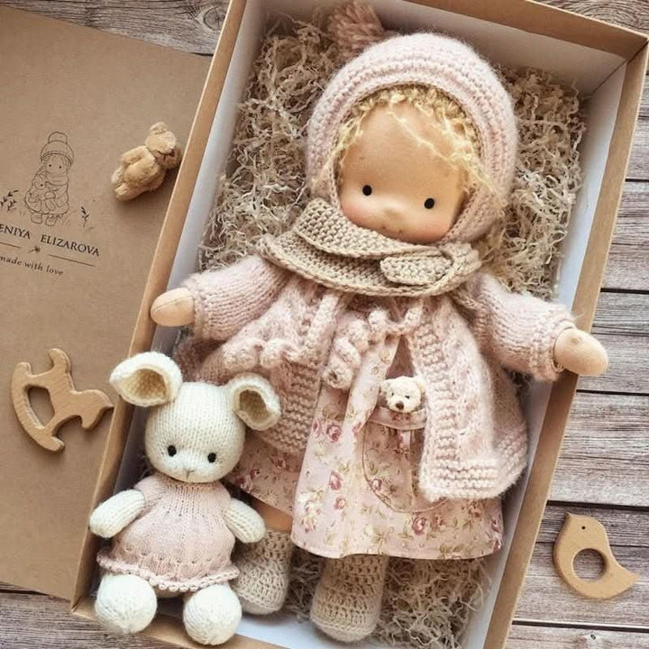 Handmade Waldorf-Style Doll With Soft Cotton Body And Timeless Design For Kids - Image 28