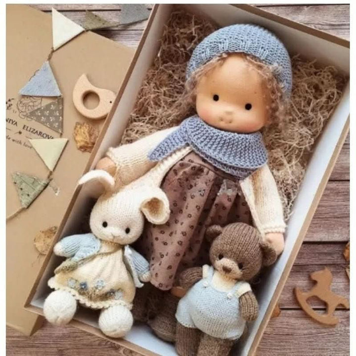 Handmade Waldorf-Style Doll With Soft Cotton Body And Timeless Design For Kids - Image 23