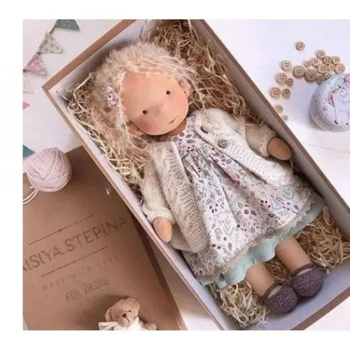 Handmade Waldorf-Style Doll With Soft Cotton Body And Timeless Design For Kids - Image 24