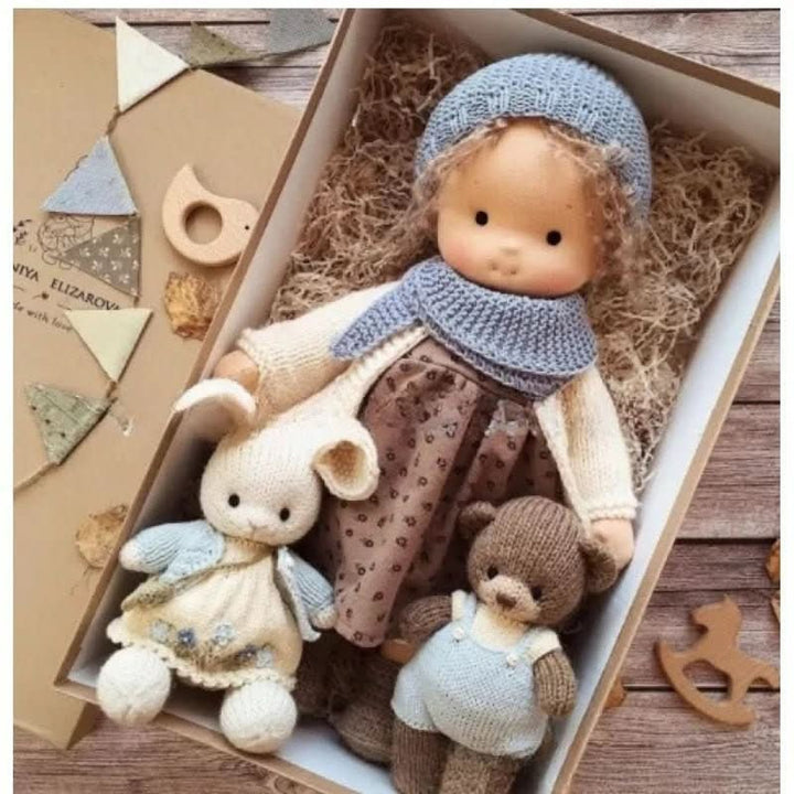 Handmade Waldorf-Style Doll With Soft Cotton Body And Timeless Design For Kids - Image 13