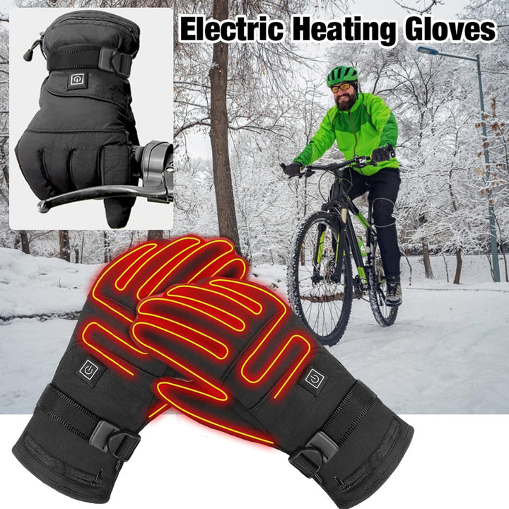 Heated Electric Gloves With 3 Temperature Settings Fleece Lining And Adjustable Wrist Straps - Image 2