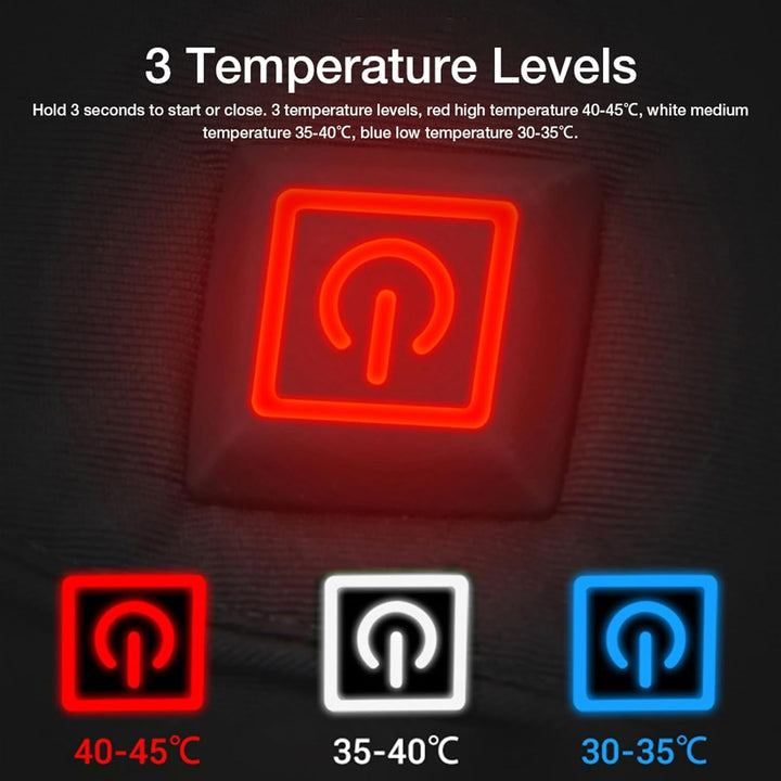 Heated Electric Gloves With 3 Temperature Settings Fleece Lining And Adjustable Wrist Straps - Image 5