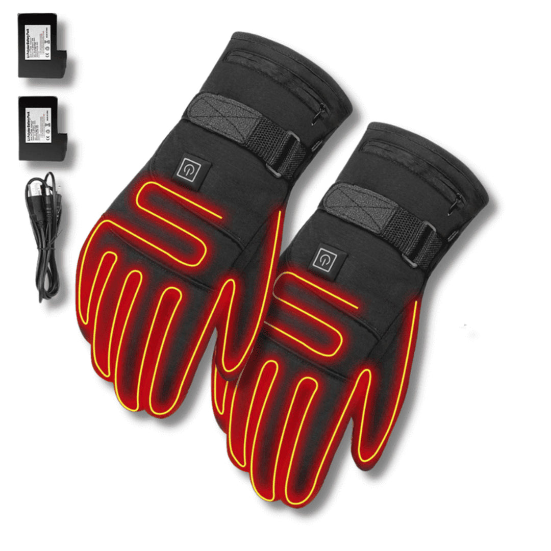 Heated Electric Gloves With 3 Temperature Settings Fleece Lining And Adjustable Wrist Straps - Image 6