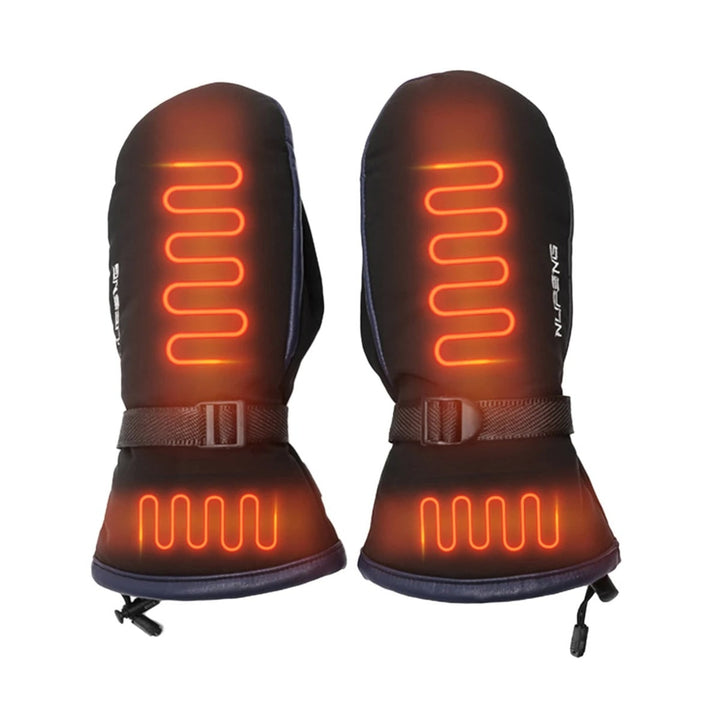 Heated Gloves Warming Winter Rechargeable USB Mittens With Visible Heating Elements - Image 1