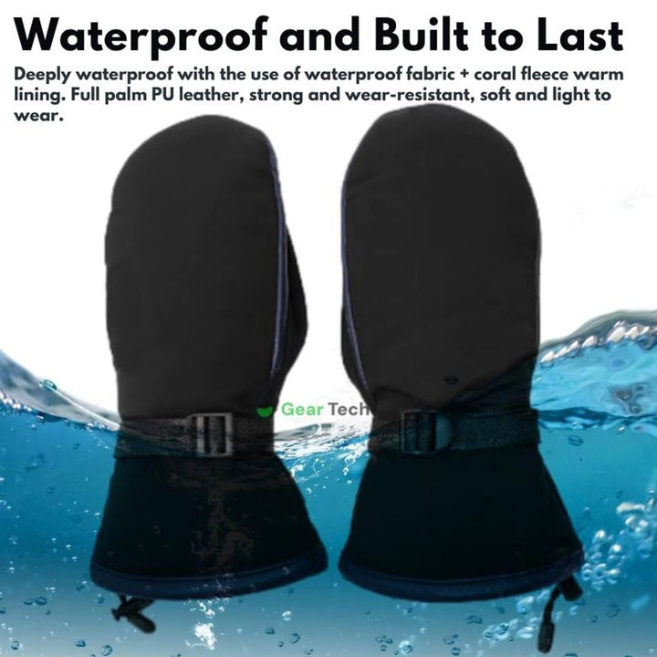 Heated Gloves Warming Winter Rechargeable USB Mittens With Visible Heating Elements - Image 6