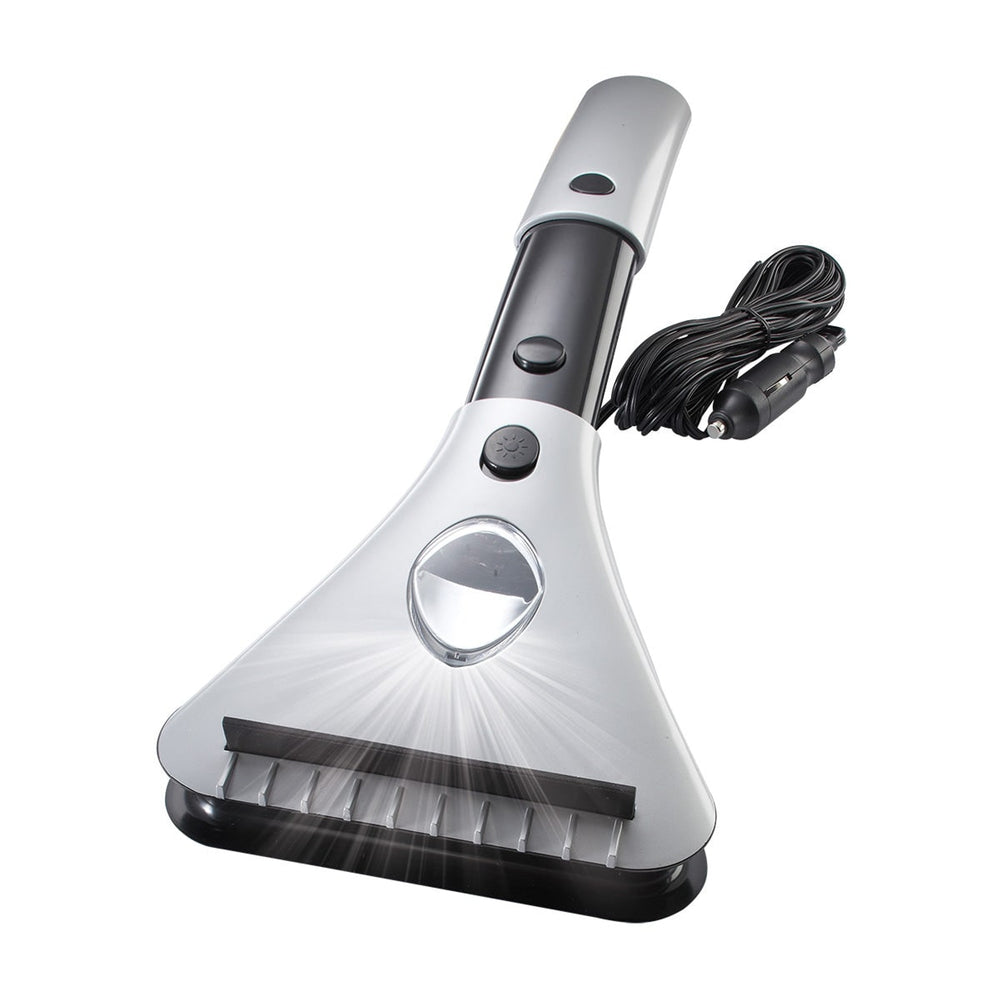 Heated Ice Scraper With Built-in LED Light And 12V Power Cord For Car Windshield Snow Removal - Image 2