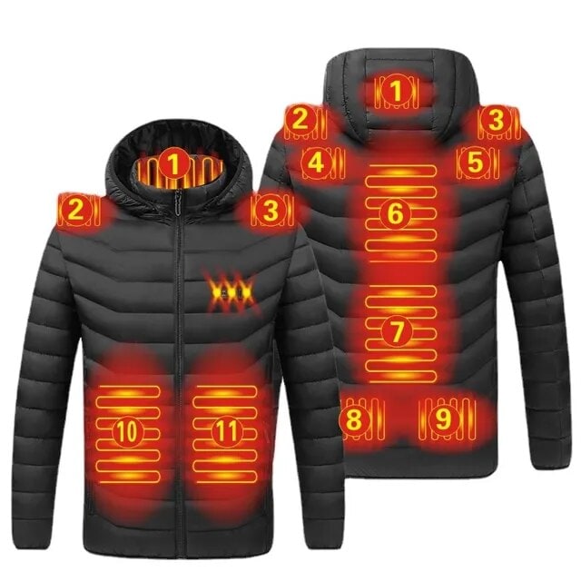 Heated Jacket With USB Thermostat Smart Heat Control And Multiple Heating Zones - Image 8