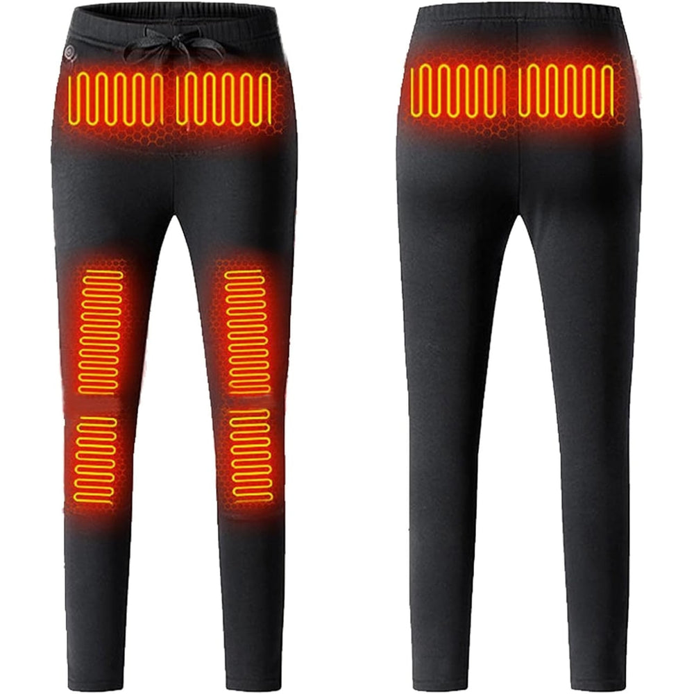 Heated Pants Slim-Fit USB Rechargeable Thermal Underwear With Drawstring Waist - Image 1