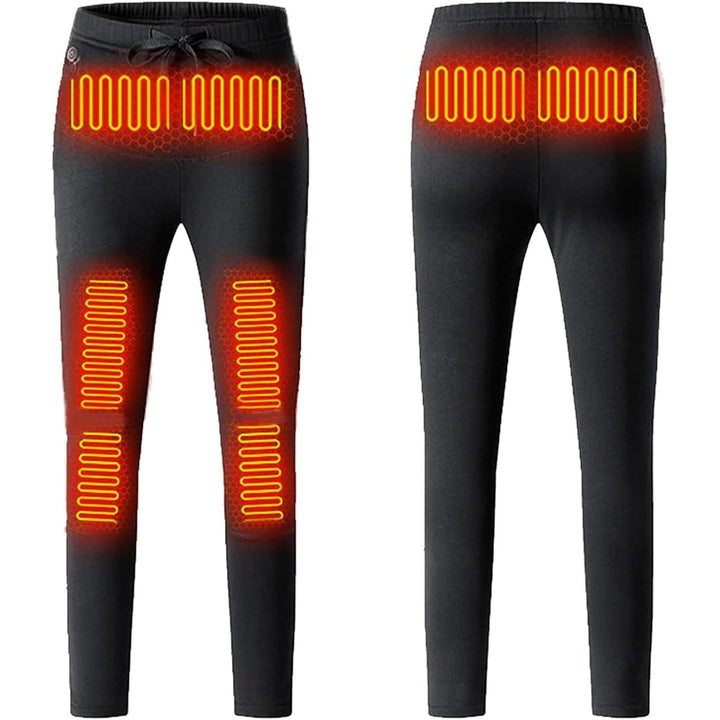 Heated Pants Slim-Fit USB Rechargeable Thermal Underwear With Drawstring Waist - Image 1