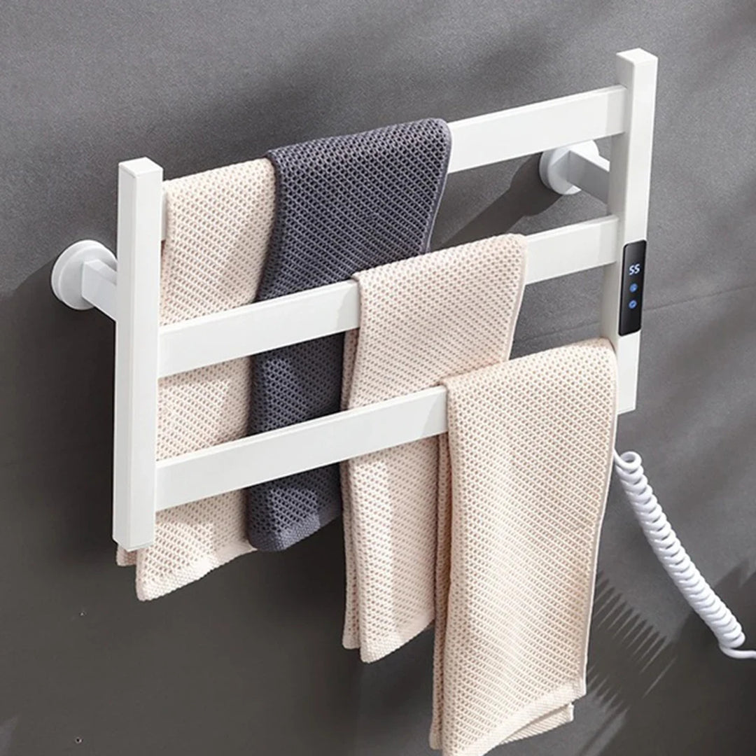 Heated Towel Rack Modern Electric 3 Bars Compact Warmer For Small Bathroom Space Saving - Image 9