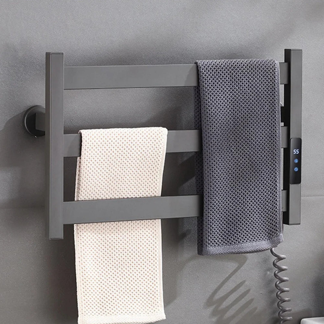 Heated Towel Rack Modern Electric 3 Bars Compact Warmer For Small Bathroom Space Saving - Image 7