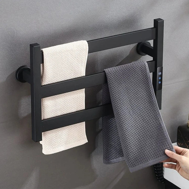 Heated Towel Rack Modern Electric 3 Bars Compact Warmer For Small Bathroom Space Saving - Image 3