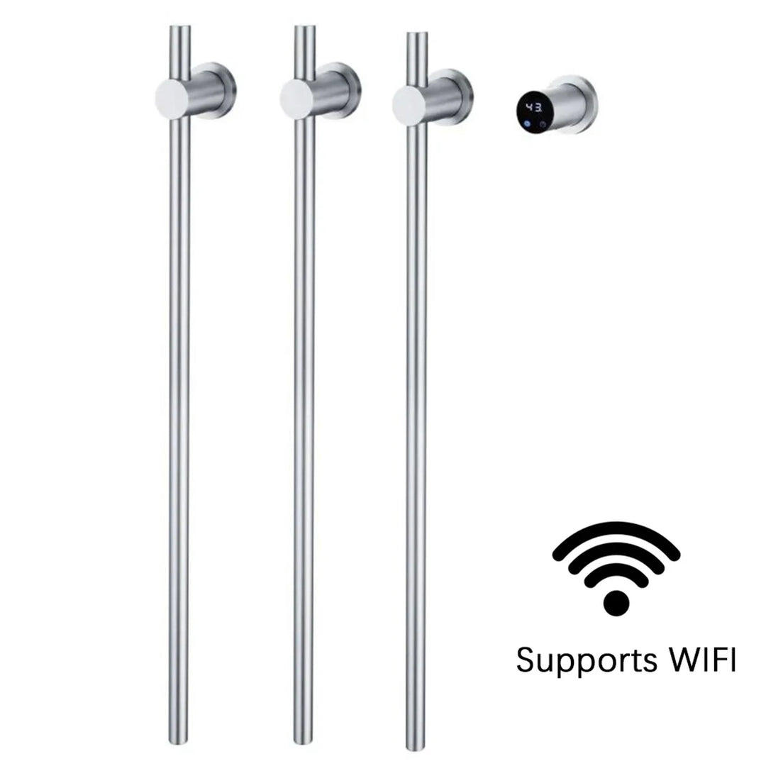 Heated Towel Rack Modern Electric Wall Mounted Bathroom Warmer Rail Heater 3Bars Stainless Steel 220V/110V - Image 10