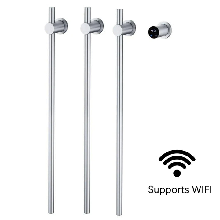 Heated Towel Rack Modern Electric Wall Mounted Bathroom Warmer Rail Heater 3Bars Stainless Steel 220V/110V - Image 10