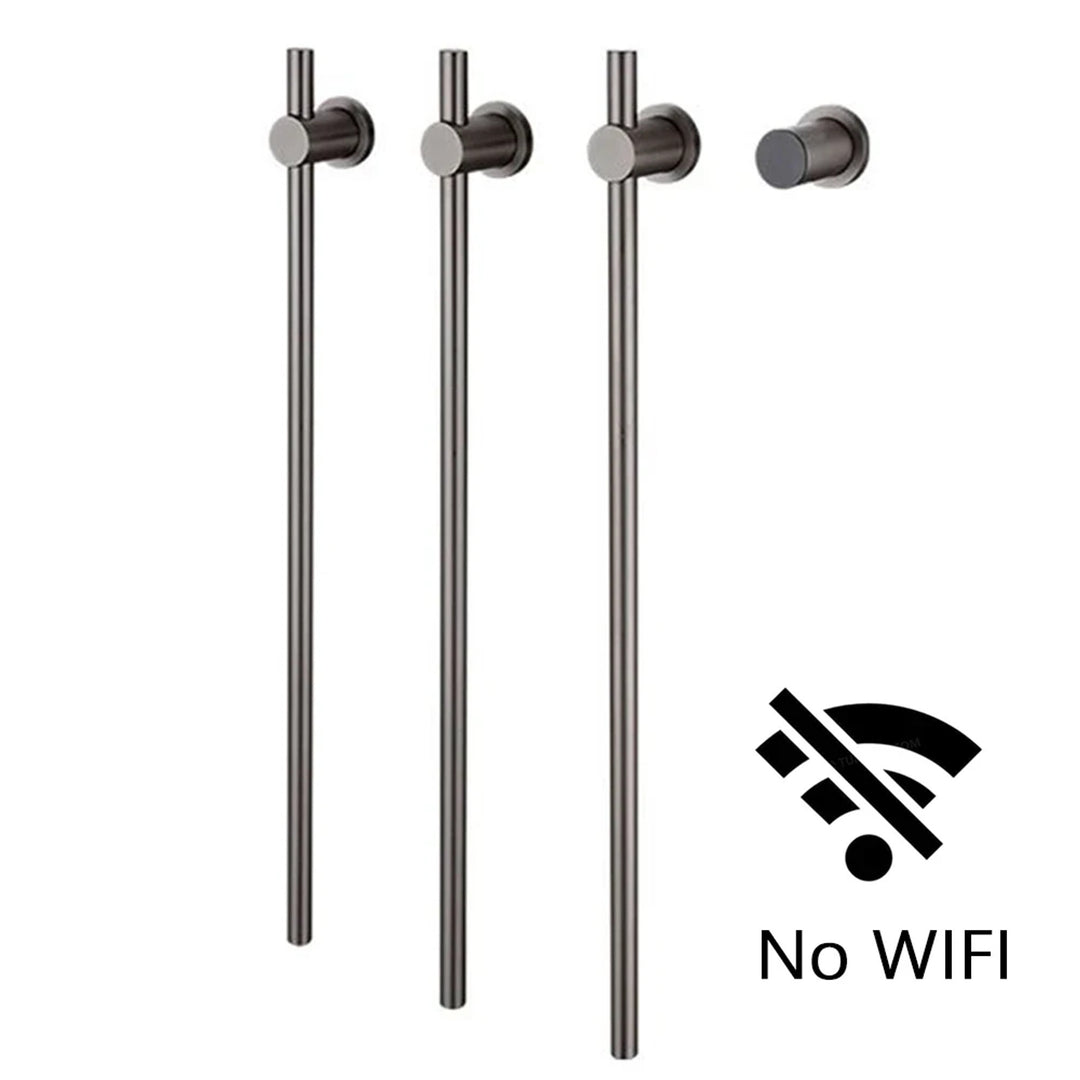 Heated Towel Rack Modern Electric Wall Mounted Bathroom Warmer Rail Heater 3Bars Stainless Steel 220V/110V - Image 13
