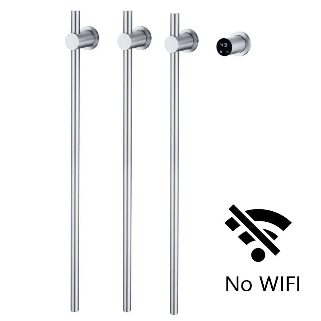 Heated Towel Rack Modern Electric Wall Mounted Bathroom Warmer Rail Heater 3Bars Stainless Steel 220V/110V - Image 9
