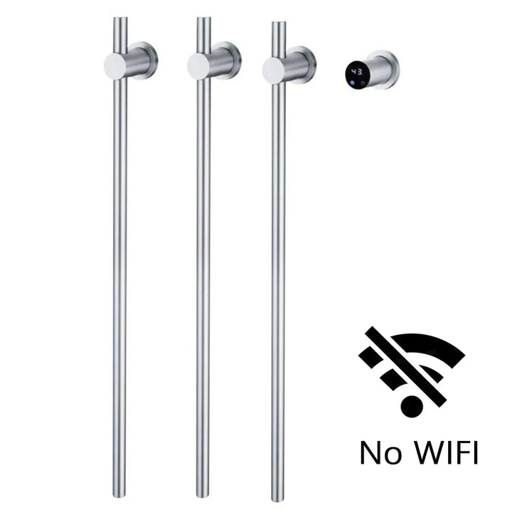Heated Towel Rack Modern Electric Wall Mounted Bathroom Warmer Rail Heater 3Bars Stainless Steel 220V/110V - Image 9