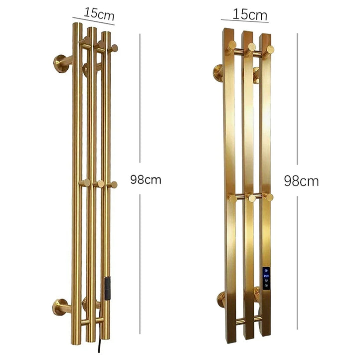 Heated Towel Rack Wall Mount Electric Rail With Digital Control And 304 Stainless Steel Construction - Image 5