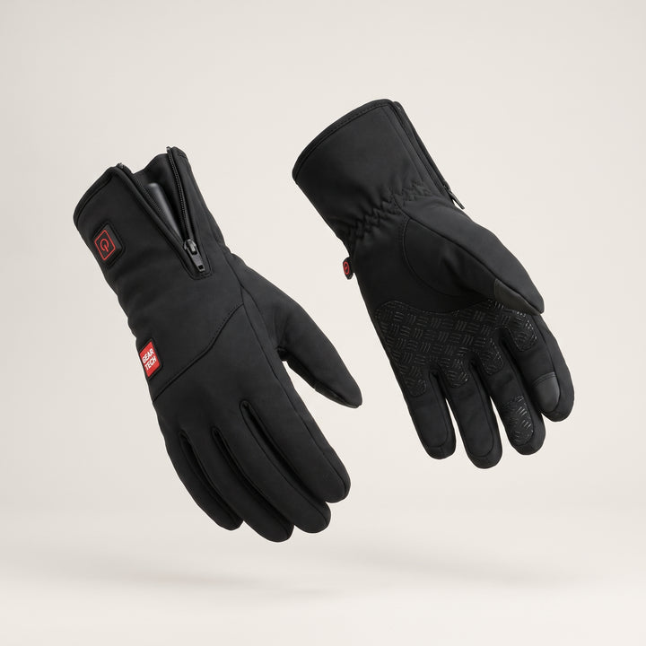 USB Heated Winter Gloves For Thermal Ladies Snow Ski Cycling With Zipper Touchscreen Fingertips And Textured Grip - Image 5