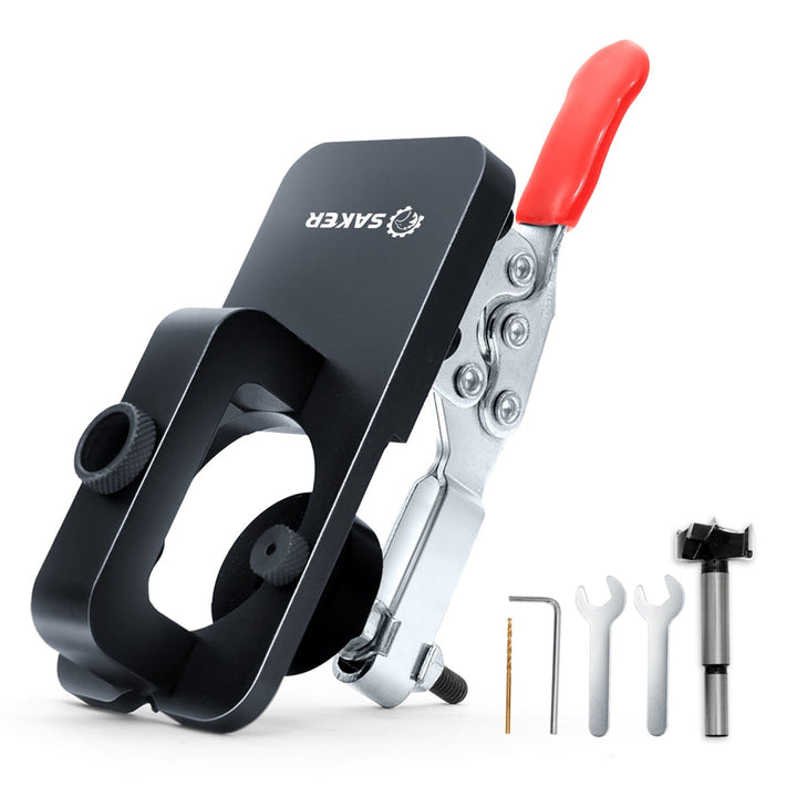 Hidden Hinge Jig With Adjustable Depth And Clamp For Cabinet Door Installation - Image 12