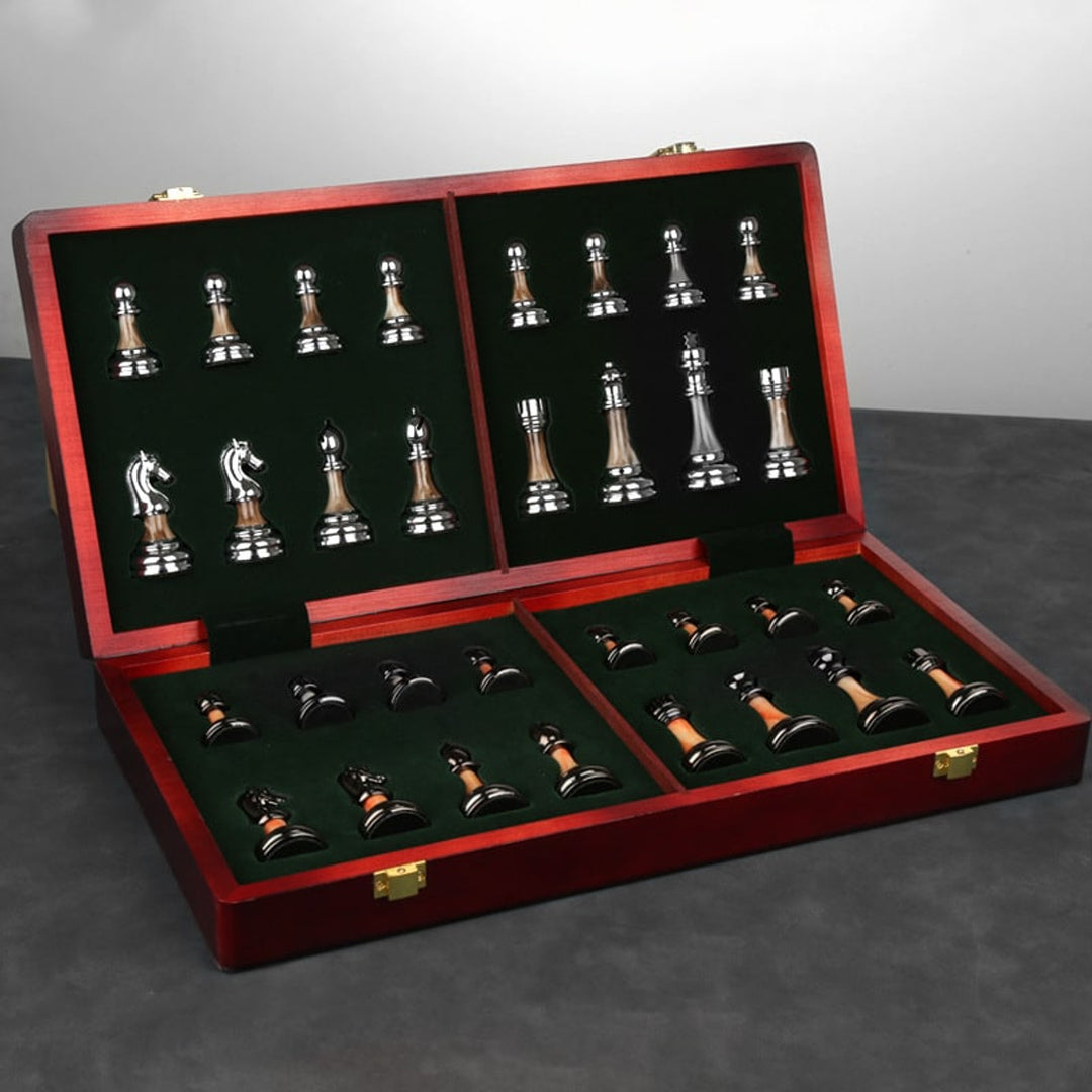 High End Chess Set With Zinc Alloy Acrylic Outer Electroplating - Image 3