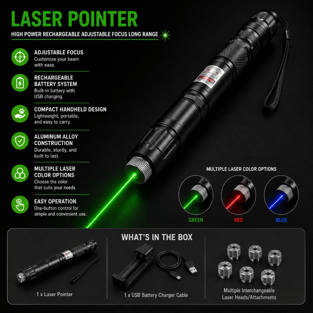 High Power Laser Pointer Presentation Pen 3-In-1 Mount️ - Image 6