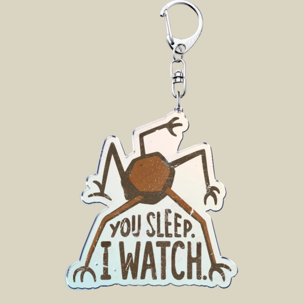 Space Mission Keychain - Metal Crest Keyring for Keys & Bags