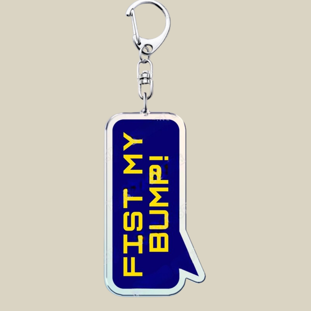 Space Mission Keychain - Metal Crest Keyring for Keys & Bags