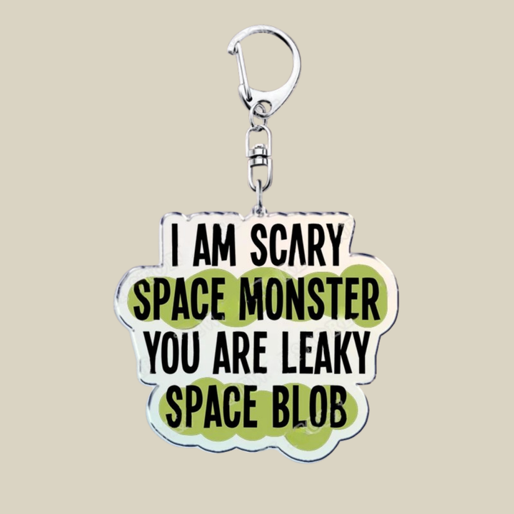 Space Mission Keychain - Metal Crest Keyring for Keys & Bags