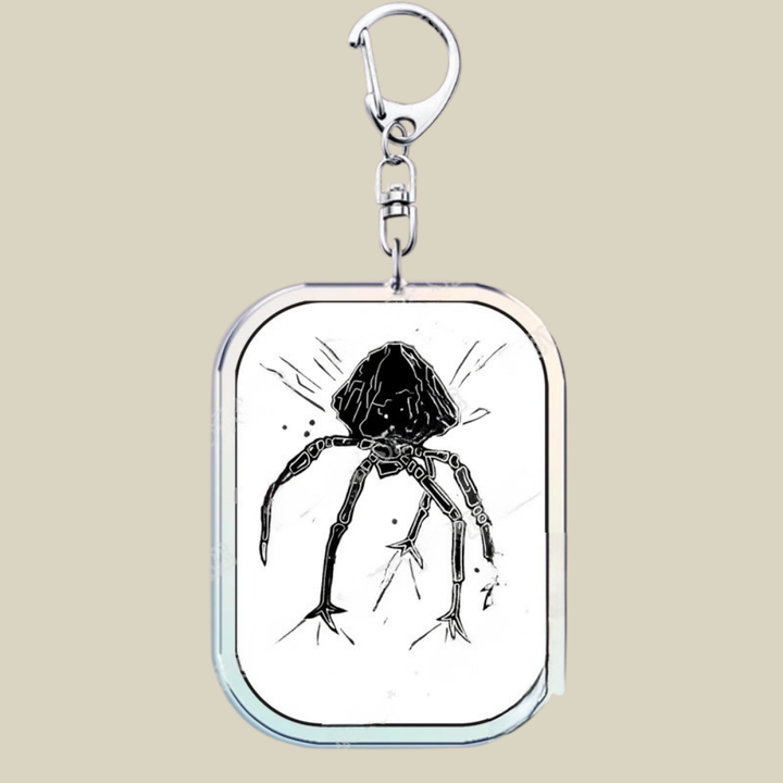 Space Mission Keychain - Metal Crest Keyring for Keys & Bags