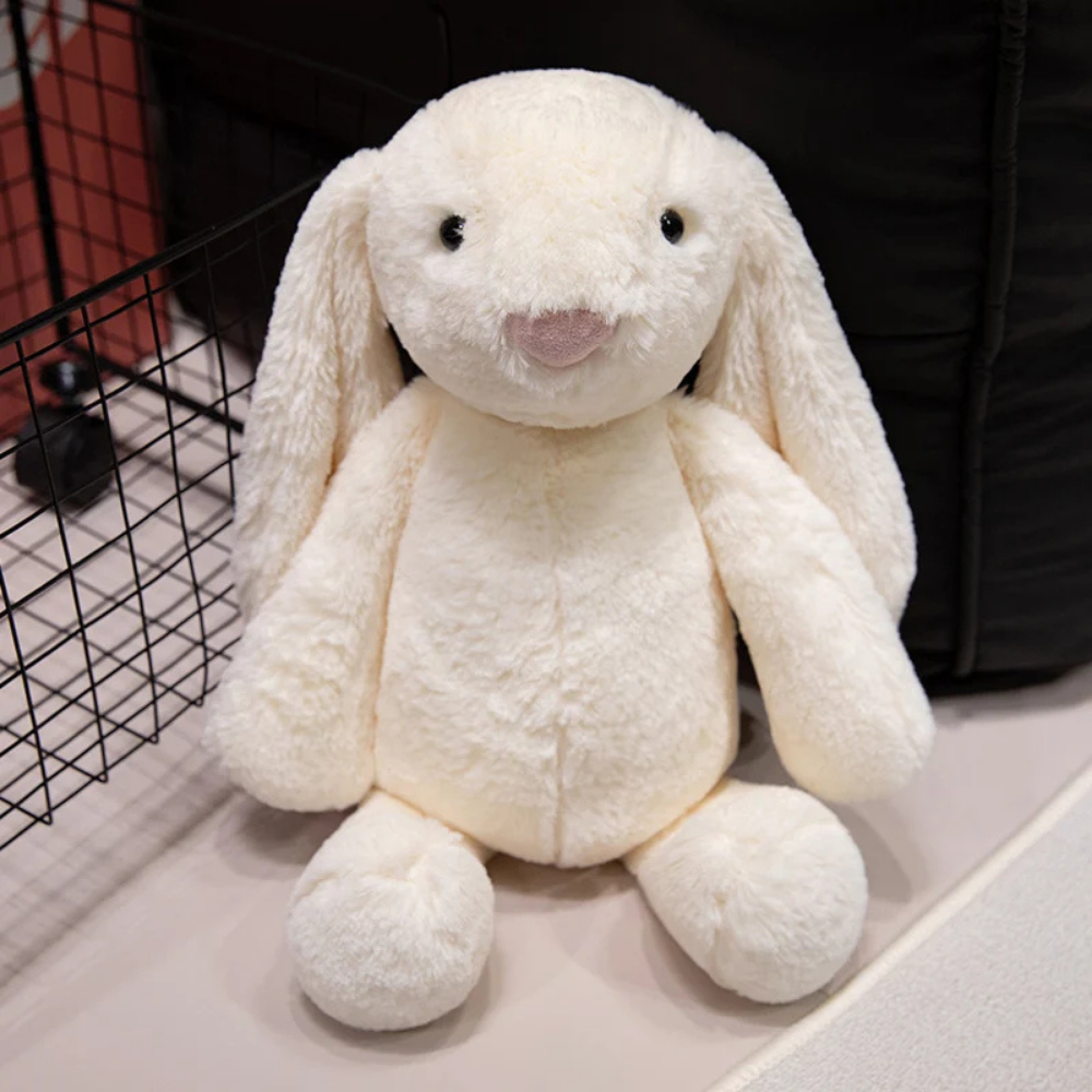 Peluche Coniglio Orecchie Lunghe Morbido Compagno per il Sonno