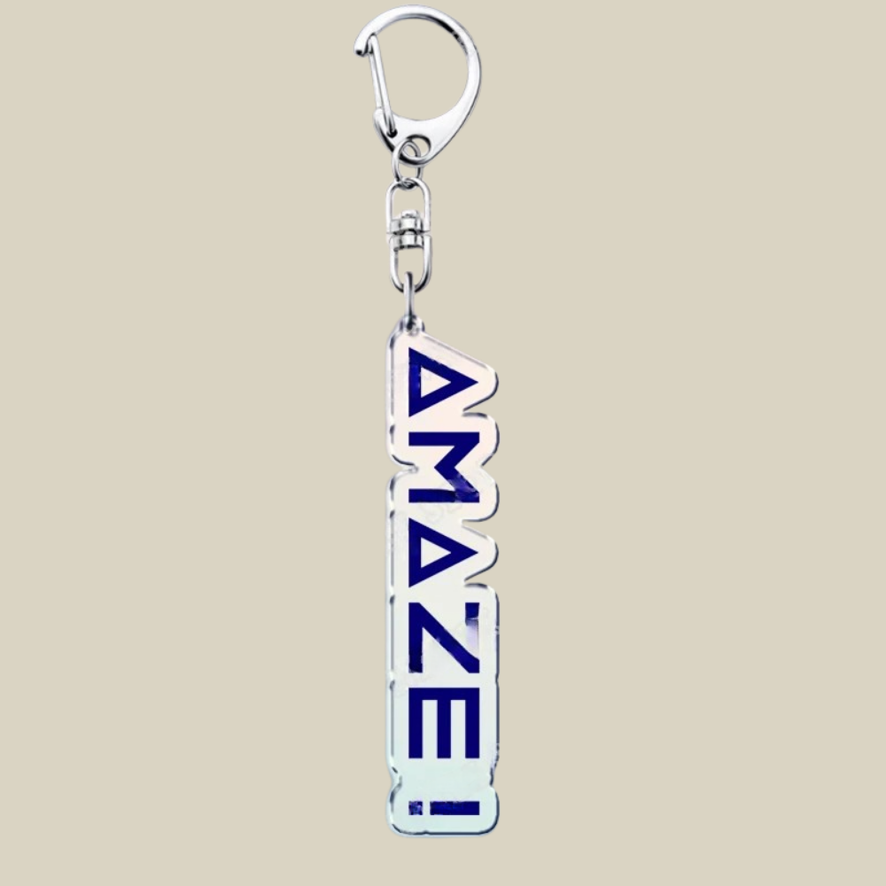 Space Mission Keychain - Metal Crest Keyring for Keys & Bags