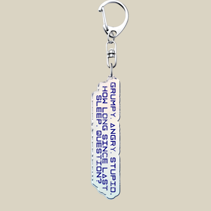 Space Mission Keychain - Metal Crest Keyring for Keys & Bags