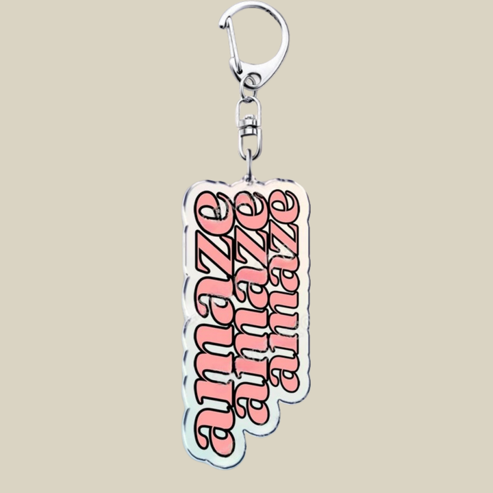 Space Mission Keychain - Metal Crest Keyring for Keys & Bags