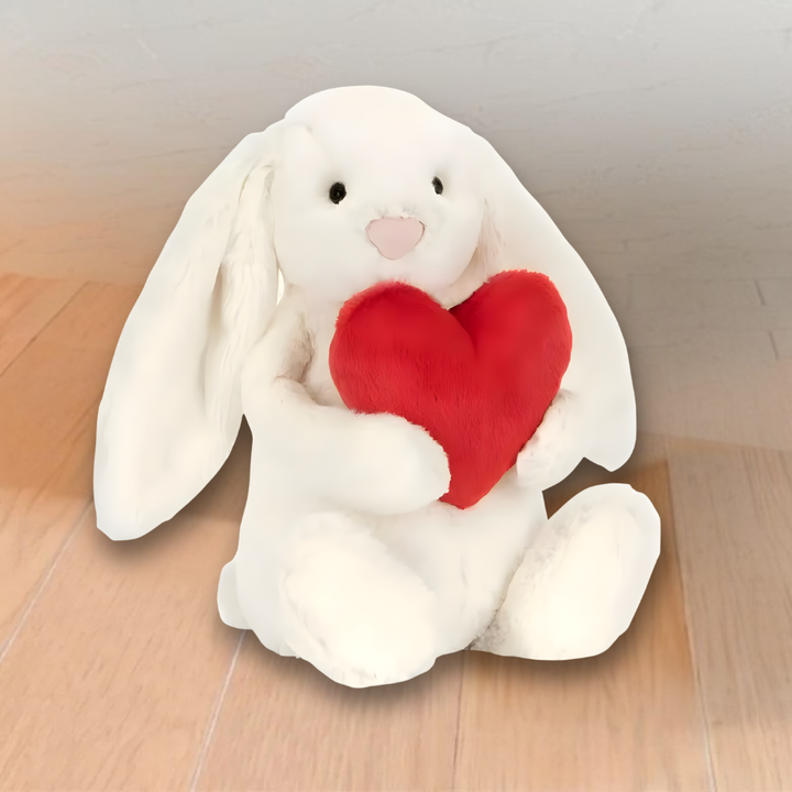 Soft Bunny Plush Toy – Long Ear Rabbit Stuffed Animal for Cuddling