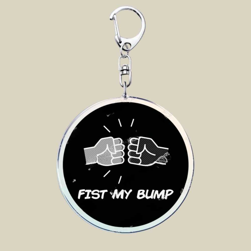 Space Mission Keychain - Metal Crest Keyring for Keys & Bags