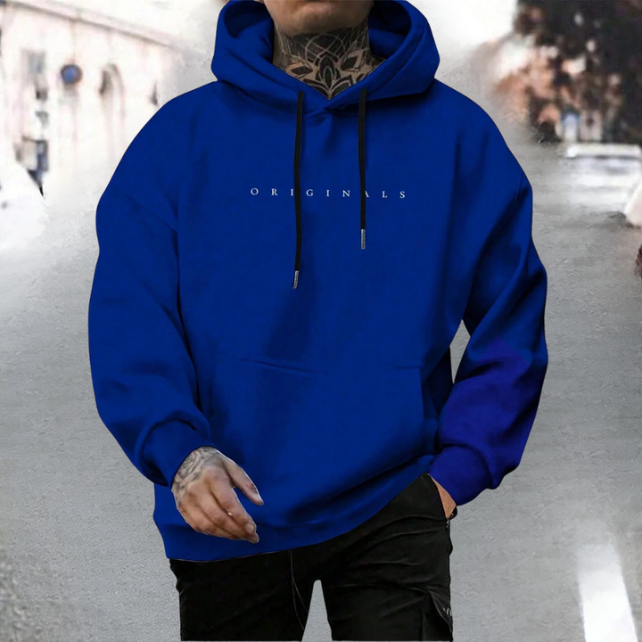 Herren Hoodie Übergroß Baumwoll Pullover Lässig