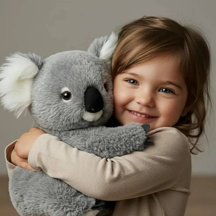 Giocattolo di peluche pesato Koala morbido animale imbottito da coccolare