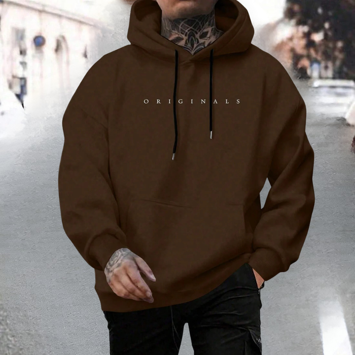 Herren Hoodie Übergroß Baumwoll Pullover Lässig