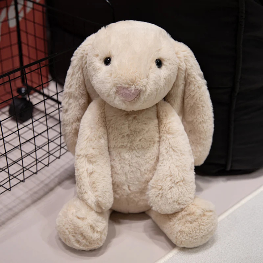 Peluche Coniglio Orecchie Lunghe Morbido Compagno per il Sonno