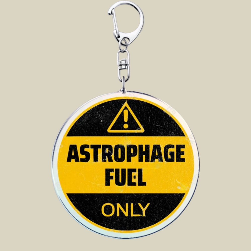 Space Mission Keychain - Metal Crest Keyring for Keys & Bags