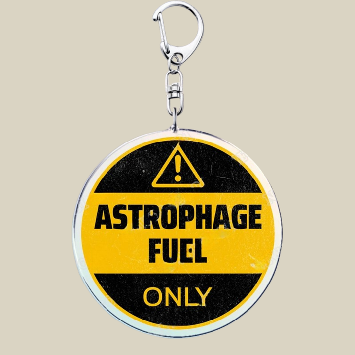 Space Mission Keychain - Metal Crest Keyring for Keys & Bags