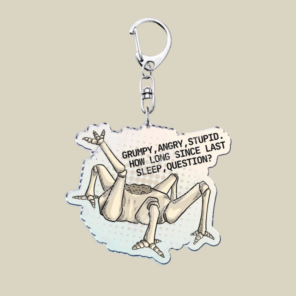 Space Mission Keychain - Metal Crest Keyring for Keys & Bags