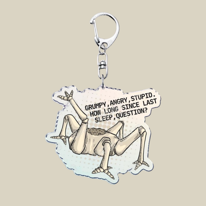 Space Mission Keychain - Metal Crest Keyring for Keys & Bags