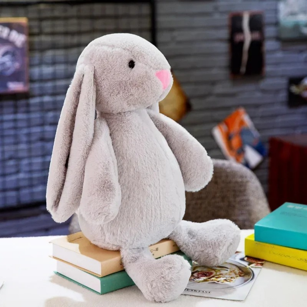 Plush Bunnycat Soft Long Ear Rabbit Doll – Cute Stuffed Animal for Kids & Sleeping