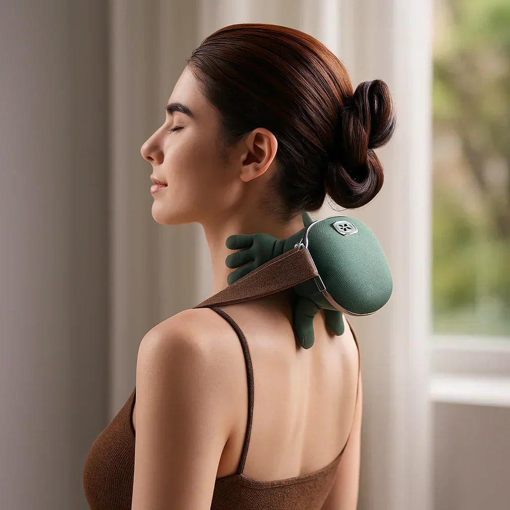 Nackmassager med värme och vibration – lindra spänningar och muskelvärk